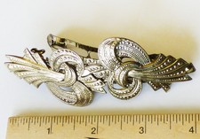 Vintage metal hair clip - vintage,