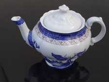 Vintage Booths Real Old Willow Majestic Teapot No.1126 Blue White China 8" VGC