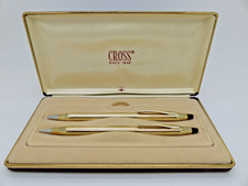 Cross 10k Gold Filled Roller ball Pen & Pencil Set w/ Original Box NOS A/F