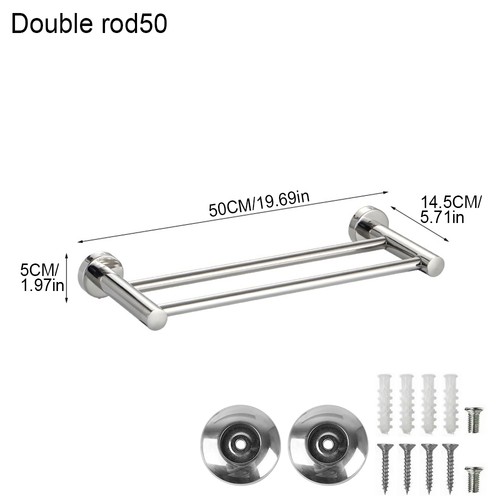 Single double towel rail - double,