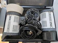 Elinchrom 500 and Elinchrome 250 with Elinchrome carry case. Studio Flash System
