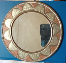Bespoke Arts and crafts copper & pewter mirror