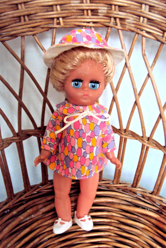 Vintage amanda jane doll blue - doll,