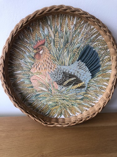 Vintage melamine base cockrel - melamine,