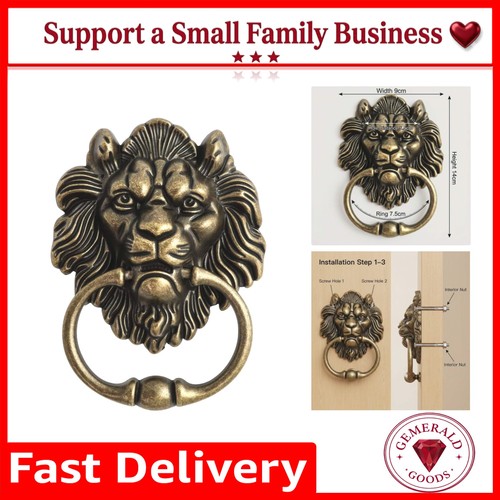 Elegant antique bronze lion - bronze,