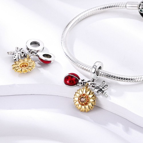 Ladybird gold sunflower dragon - ladybird,