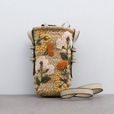 BNWT Zara straw raffia handbag