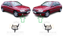 NEW FOR PEUGEOT 306 1997-2001 FRONT BUMPER FOG LIGHT LAMP PAIR SET