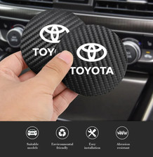 2 X Car Logo Coasters Carbon