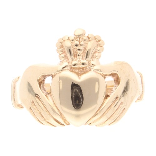 9carat yellow gold claddagh - yellow,