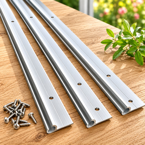 Channel awning rail - 3x, 100cm