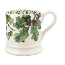 Emma Bridgewater - Half Pint Mug (300ml) - Trees & Leaves - Oak & Acorn