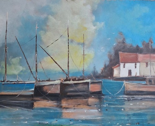 Original seascape oil - , painting