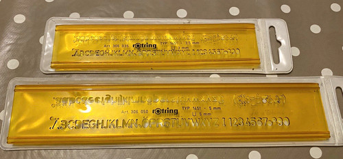 Rotring number letters - number, &