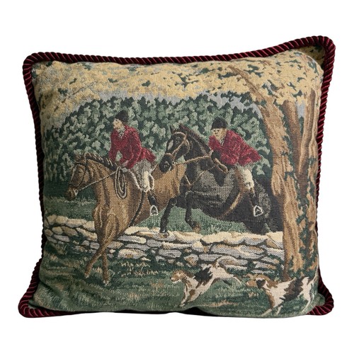 Vtg equestrian throw - vtg, pillow