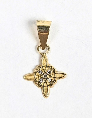 10k gold witch - gold, pendant