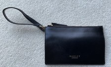 RADLEY Black Leather Coin Purse With Bag Handle NEW