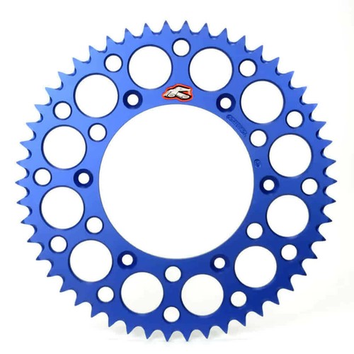 Renthal grooved ergal - renthal, blue