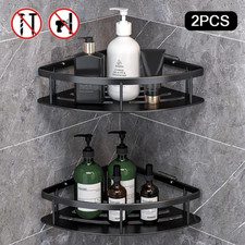 2PCS Corner Shower Rack Shelf Bathroom Storage Organiser Basket Tidy Shelf