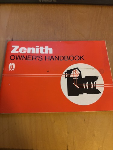 Zenith owners handbook - handbook, camera