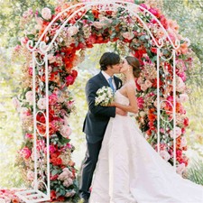 XL Large Metal Wedding Arch Garden Arbor Pergola Balloon Stand Backdrop Proposal
