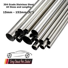 CUSTOM STAINLESS STEEL T304 TUBES PIPES ALL SIZES AND LENGTHS EXHAUST REPAIR