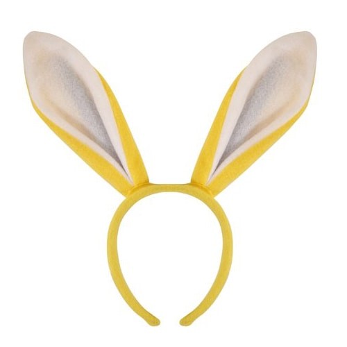 Easter yellow fluffy bunny - easter,