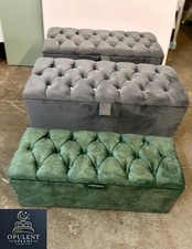 Ottoman Storage Box  Plush