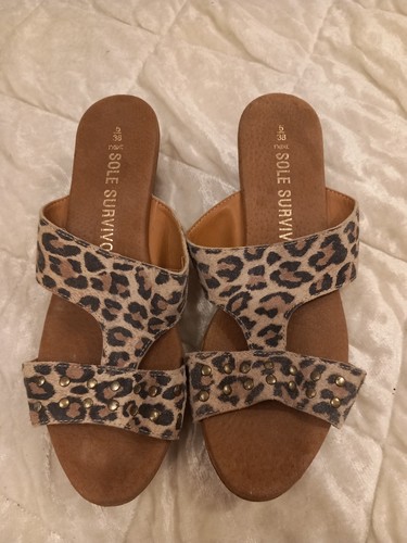 Ladies leopard print - leopard, suede