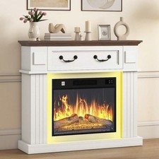 Electric Fireplace Classic Style, Free Standing Fire Places, Surround  LED cheap