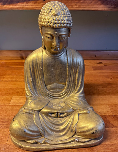 Seated buddha statue - buddha,