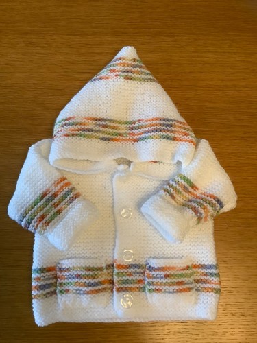 Beautifully handknitted baby