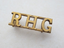 Royal Horse Guards (RHG) Brass Shoulder Title