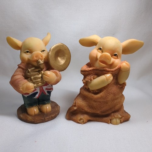 Pig figurine ornament - pig, x2