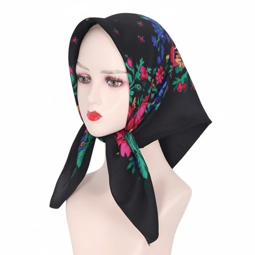 Russian floral headscarf - russian,