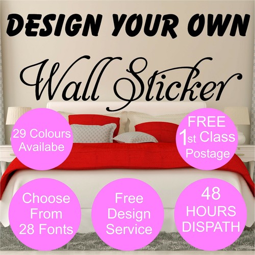 Personalised wall sticker - wall,