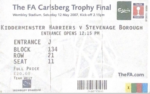 Kidderminster stevenage - kidderminster, v