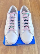 ADIDAS SLEEK W WHITE / PINK TRAINERS SIZE 5 (38) WITH BOX