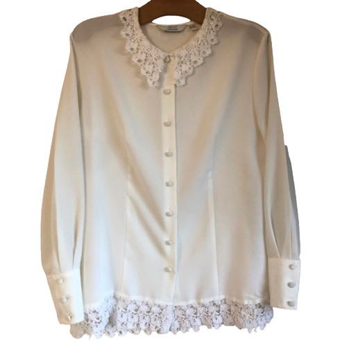 Ivory vintage lace trim - vintage,