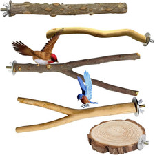 5pcs bird perches natural - 5pcs,