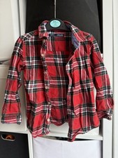 Red Plaid, Lumberjack, Button Up Shirt, Age 2-3 Years, Next