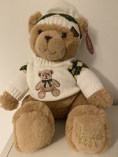 Harrods Teddy Bear 2021 Christmas Edition, Plushy Soft Bear.