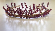 Red stone tiara - stone, pretty