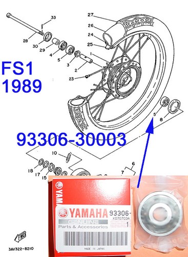 Yamaha fs1 lb80 front - front, wheel