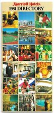 Vintage Marriott Hotels Directory Brochure Guide Travel Tourist USA 1981