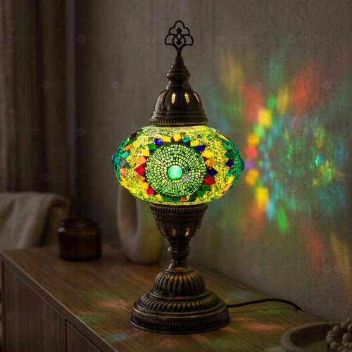 Green turkish mosaic - turkish, table