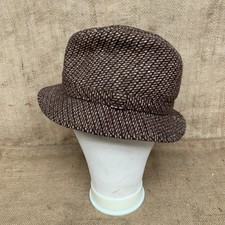 Vintage Tweed Hat Size Medium French Trilby