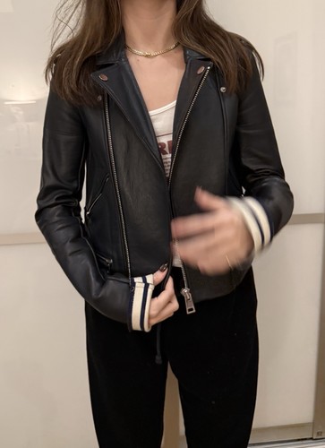 Maje leather jacket - leather,