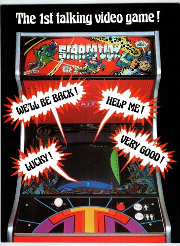 Stratovox 1980 arcade game - 1980,