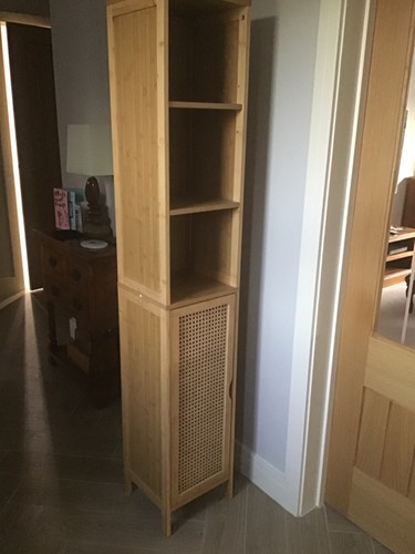 Bamboo bathroom tallboy